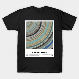 minimal_A Silent Voice Abstract Circular Art Anime T-Shirt